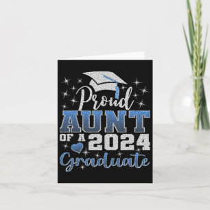 Stolze Tante von 2024 Phantastische Uni als Gradua Karte