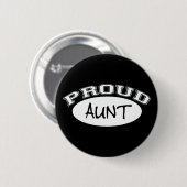 Stolze Tante (weiß) Button (Vorne & Hinten)