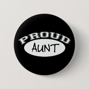 Stolze Tante (weiß) Button