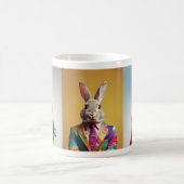 Stolze Tiere: Chinchilla, Bunny, Pinguin Kaffeetasse (Mittel)