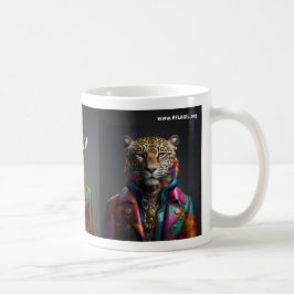Stolze Tiere: Löwe, Giraffe, Jaguar Kaffeetasse
