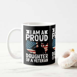 Stolze Tochter eines patriotischen Veteranen-Vater Kaffeetasse