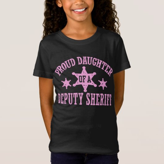 Stolze Tochter eines stellvertretenden Sheriffs T-Shirt (Vorderseite)