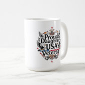 Stolze Tochter eines US-Militärs Kaffeetasse (VorderseiteRechts)