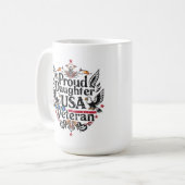 Stolze Tochter eines US-Militärs Kaffeetasse (Vorderseite Links)