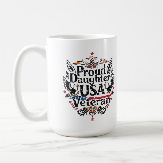 Stolze Tochter eines US-Militärs Kaffeetasse (Links)
