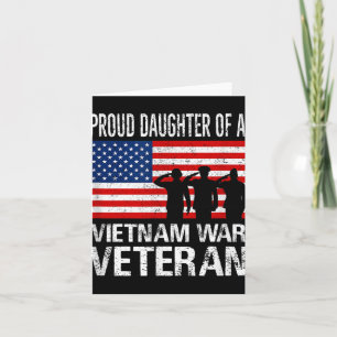Stolze Tochter eines Veteranen aus dem Vietnamkrie Karte