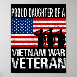 Stolze Tochter eines Veteranen aus dem Vietnamkrie Poster