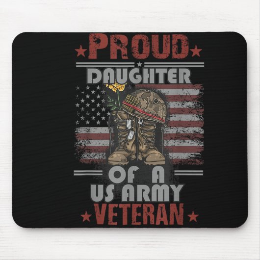 stolze Tochter eines Veteranen der US-Armee Mousepad (Vorne)