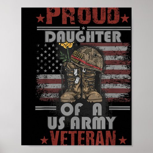 stolze Tochter eines Veteranen der US-Armee Poster (Vorne)