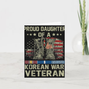 Stolze Tochter eines Veteranen des Koreakriegs US- Karte
