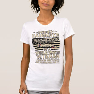 Stolze Tochter eines Veteranen des Zweiten Weltkri T-Shirt