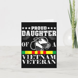 Stolze Tochter eines Vietnam-Veteranen Gedenktag P Karte