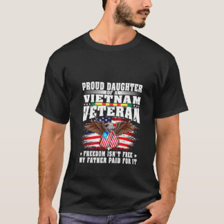 Stolze Tochter eines Vietnam-Veteranen Militärvete T-Shirt