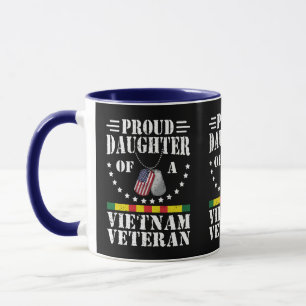 Stolze Tochter eines Vietnam-Veteranen Patriotisch Tasse