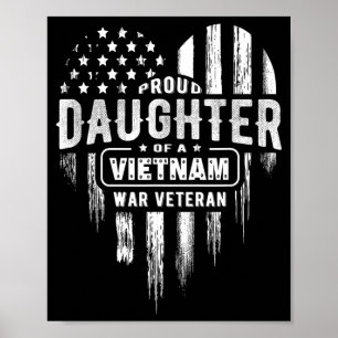 Stolze Tochter Vietnam Vet Dad Veterans Day Poster