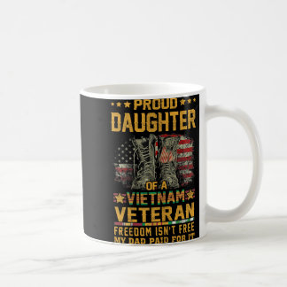 Stolze Tochter von Vietnam Veteran Patriotic Vet F Kaffeetasse