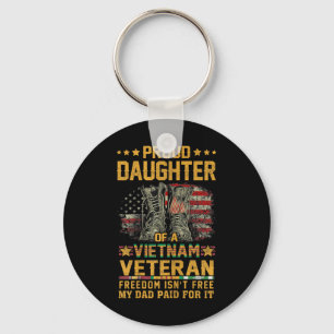 Stolze Tochter von Vietnam Veteran Patriotic Vet F Schlüsselanhänger