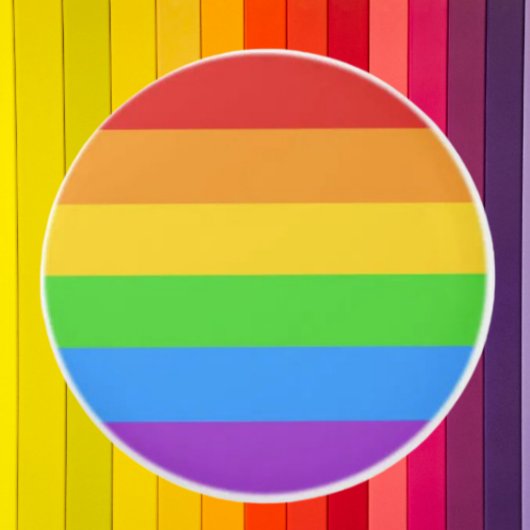 Stolze Touch: Regenbogenflagge Keramikknauf