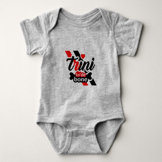 Stolze Trini 2 de Bone Baby Strampler (Vorderseite)