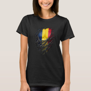 Stolze tschadische Wurzeln Erbe Zerrissen Tschad-F T-Shirt