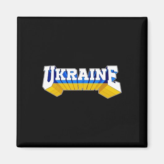 Stolze Ukraine-Flagge Ukrainisch  Magnet (Vorne)