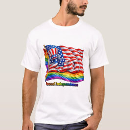 Stolze Unabhängigkeit LGBTQ Amerika 250 Herren T-S T-Shirt