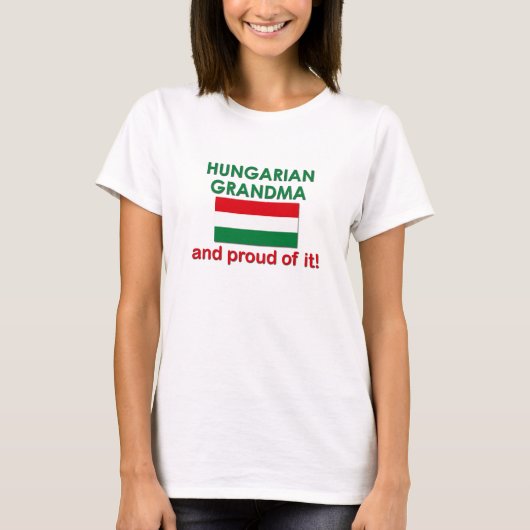 Stolze ungarische Großmutter T-Shirt (Vorderseite)