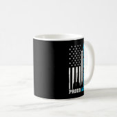 Stolze US Air Force Mama Rocket America Flag Mutte Kaffeetasse (VorderseiteRechts)