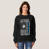 Stolze US Air Force Nephew USAF Veteran Flag US Sweatshirt (Vorne ganz)