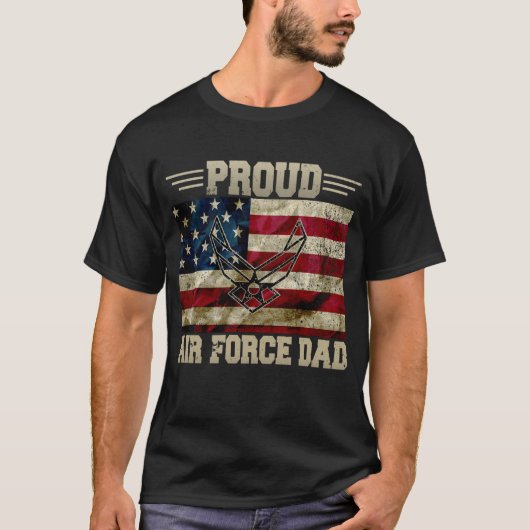 Stolze US-Flagge für den Vater der Luftwaffe T-Shirt (Vorderseite)