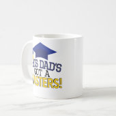 Stolze Vater-Hauptgrad-Abschluss-Kaffee-Tasse MBA Kaffeetasse (Vorderseite Links)