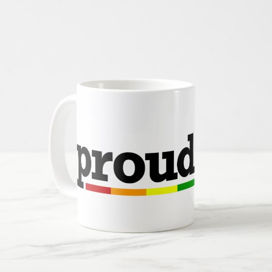 Stolze Verbündet-Tasse Kaffeetasse (Vorderseite Links)