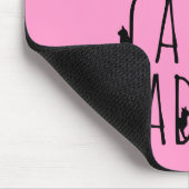 Stolze verrückte Katzen-Dame Mousepad (Ecke)