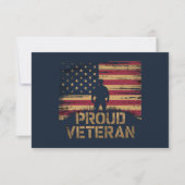 Stolze Veteranen-US-Flaggen-Firma Danke (Vorderseite)