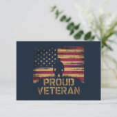 Stolze Veteranen-US-Flaggen-Firma Danke (Stehend Vorderseite)