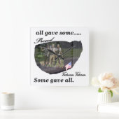 Stolze Vietnam-Veteranen-Uhr Quadratische Wanduhr (Zuhause)