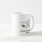 Stolze Windhund MAMA Kaffeetasse (VorderseiteRechts)