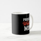 Stolze Wrestling-Mutter Wrestlerin Kämpferin Mutte Kaffeetasse (VorderseiteRechts)