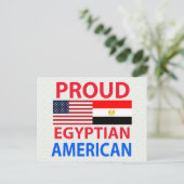 Stolzer Ägypter Amerikaner Postkarte (Stehend Vorderseite)