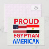 Stolzer Ägypter Amerikaner Postkarte (Vorne/Hinten)