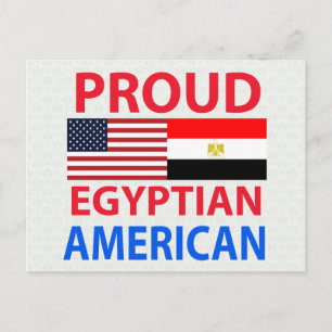 Stolzer Ägypter Amerikaner Postkarte