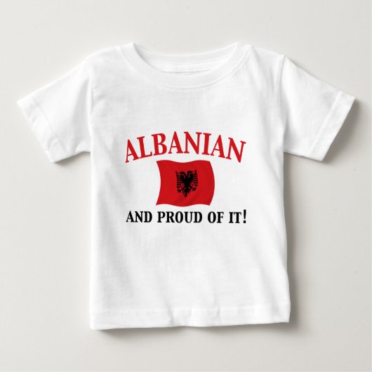 Stolzer Albaner Baby T-shirt (Vorderseite)