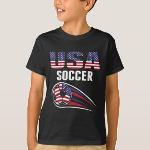 Stolzer Amerika-Fußballteam-Anhänger USA-Flagge Fo T-Shirt