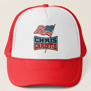 Stolzer Amerikaner Chris Christie Truckerkappe