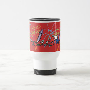Stolzer Amerikaner - Reisebecher