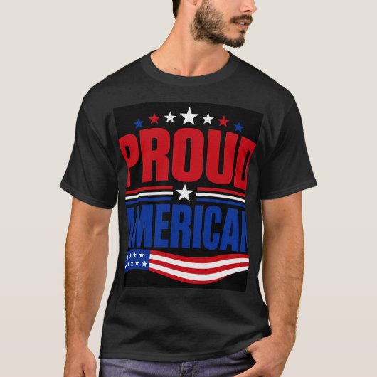 Stolzer Amerikaner T-Shirt (Vorderseite)