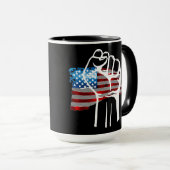 STOLZER AMERIKANER - wht Tasse (VorderseiteRechts)