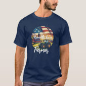 Stolzer amerikanischer Bauer T-Shirt (Vorderseite)