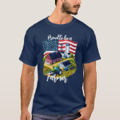 Stolzer amerikanischer Bauer T-Shirt (Vorderseite)